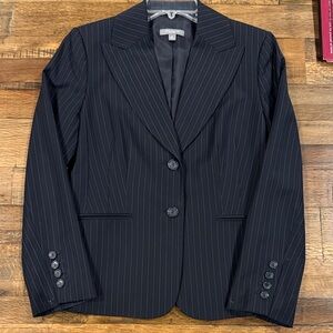 Ann Taylor Black Pinstripe Women's Blazer